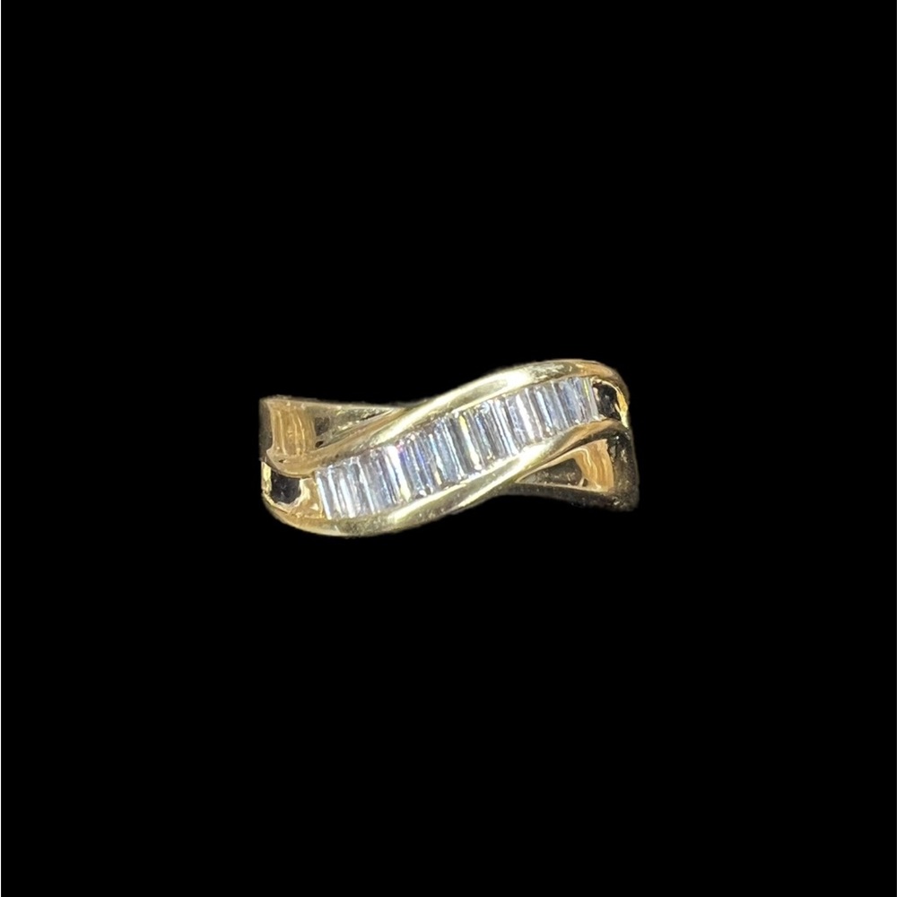Diamond Cocktail/Wedding Band Gold Ring